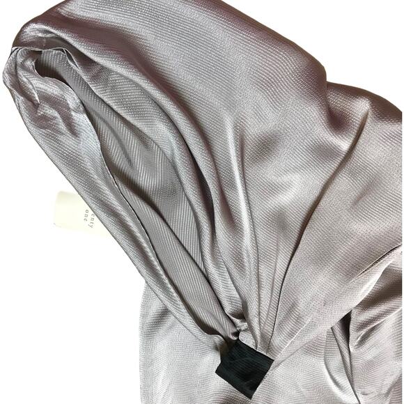 Forever 21 Woven Top Sleeveless Tunic Silky Cocoa Back Zipper Women Large NWT - Picture 7 of 11